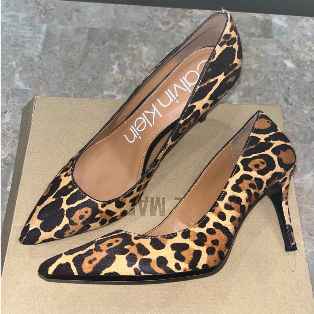 Calvin Klein Gayle Leopard Print Shoes